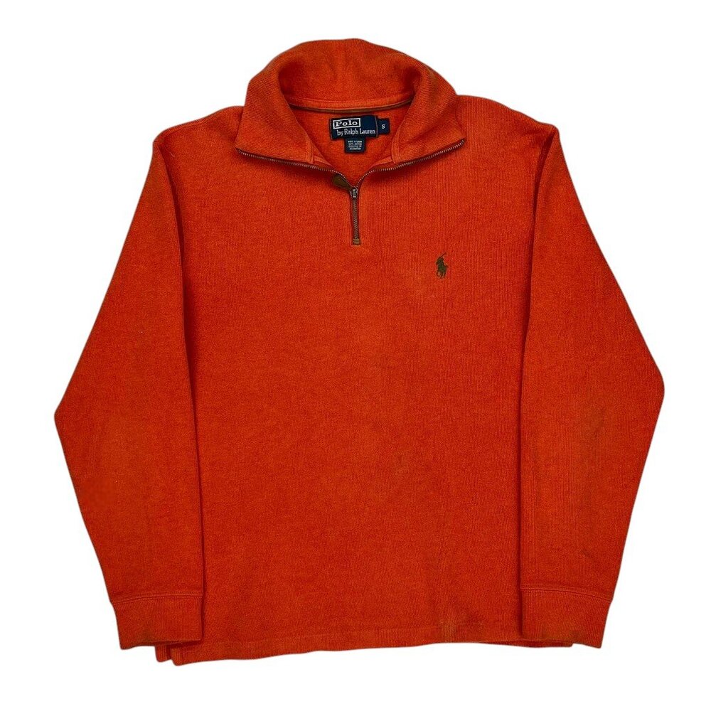 Ralph Lauren Orange Zip up Sweatshirt